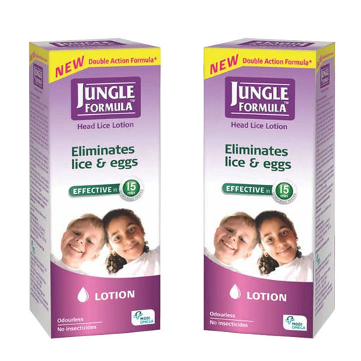 Jungle Formula Lotion 25 ml Head Lice & Eggs Treatment pack of 2