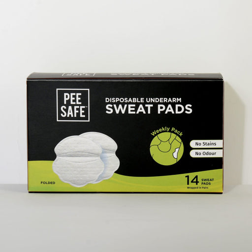 Pee Safe Disposable Underarm Sweat Pads (Folded) - Pack of 14