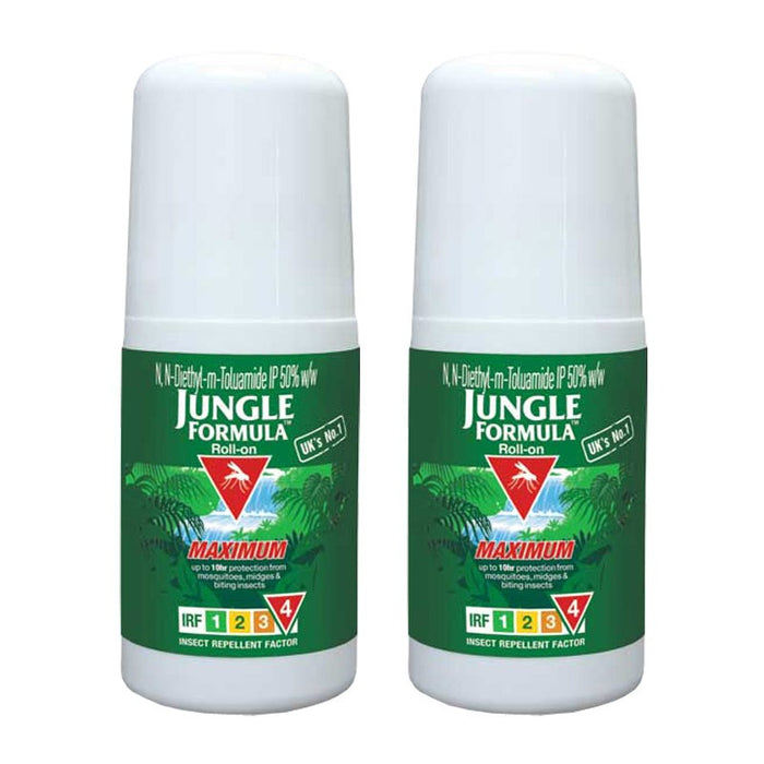 Jungle Formula Mosquito Repellent 50 ml Maximum Roll-On Pack of 2