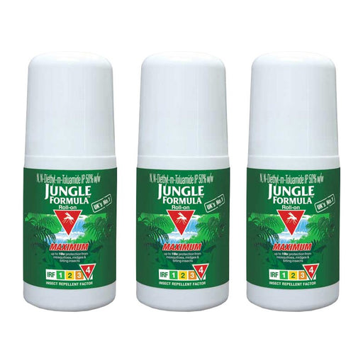 Jungle Formula Mosquito Repellent 50 ml Maximum Roll-On Pack of 3