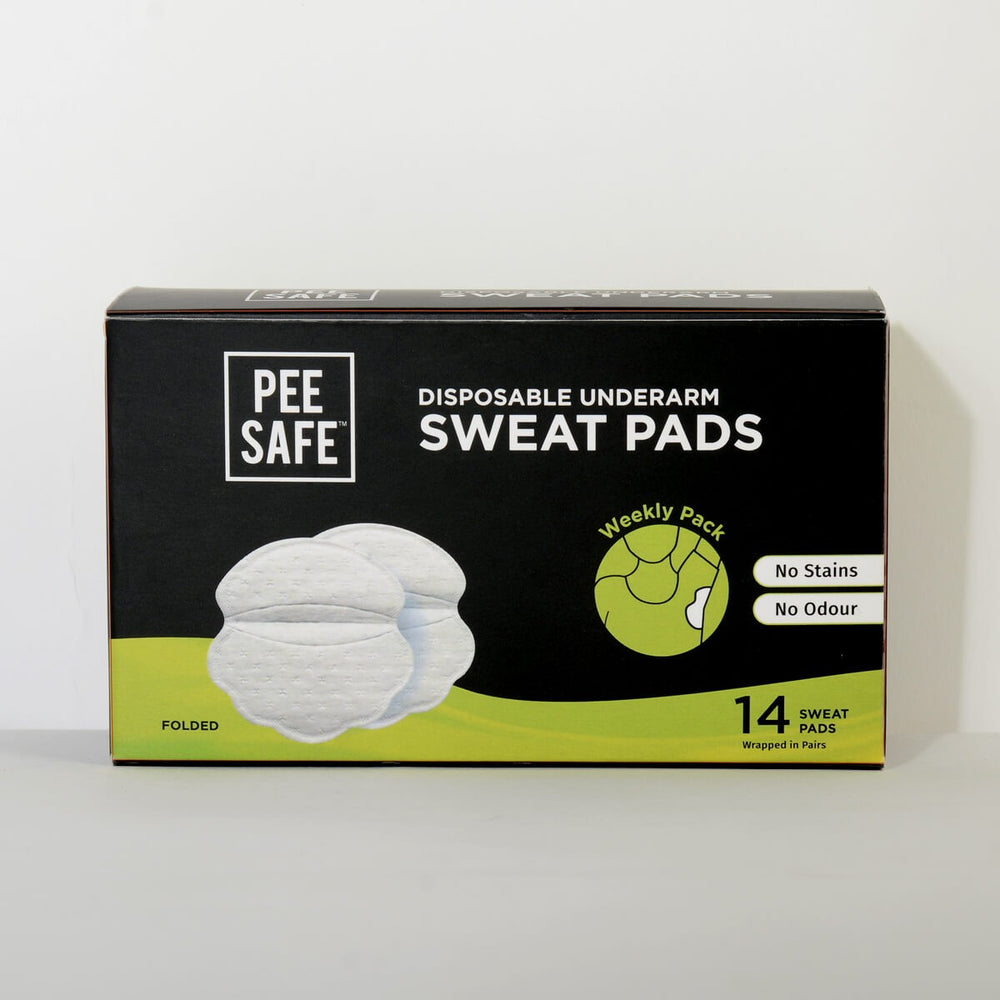 Pee Safe Disposable Underarm Sweat Pads (Folded) - Pack of 14