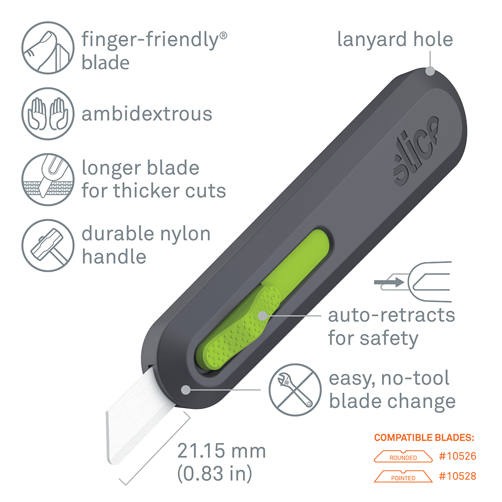 Slice Auto-Retract Utility Knife - Ceramic Blade